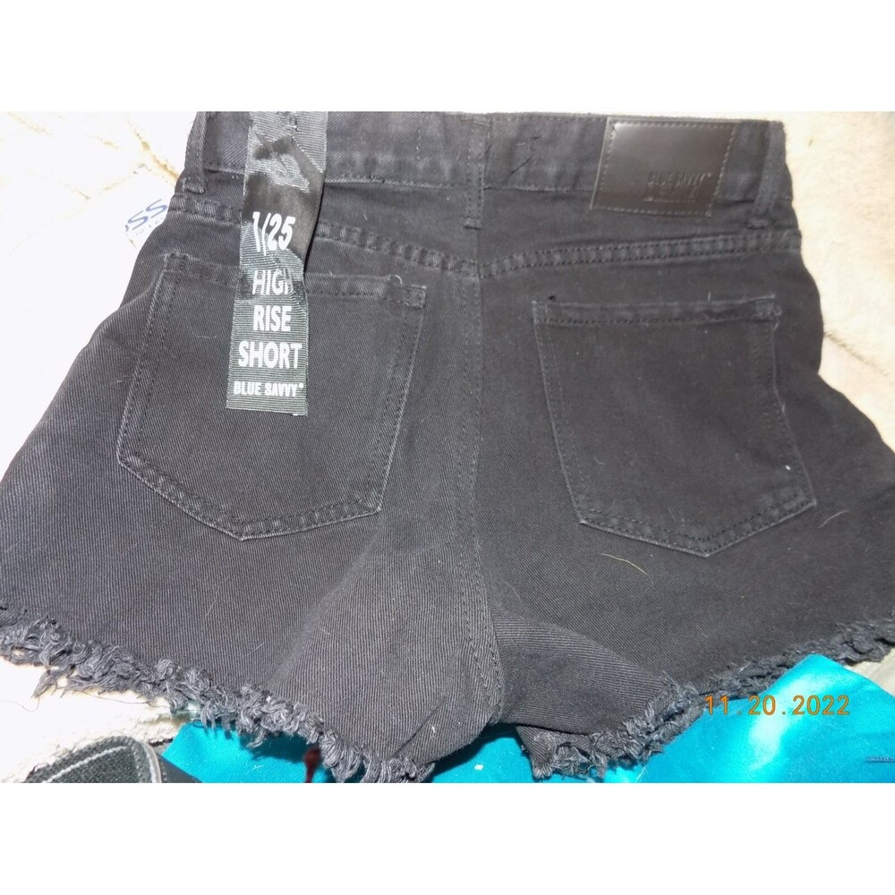 New juniors women's Blue Savvy high rise shorts size 1/25